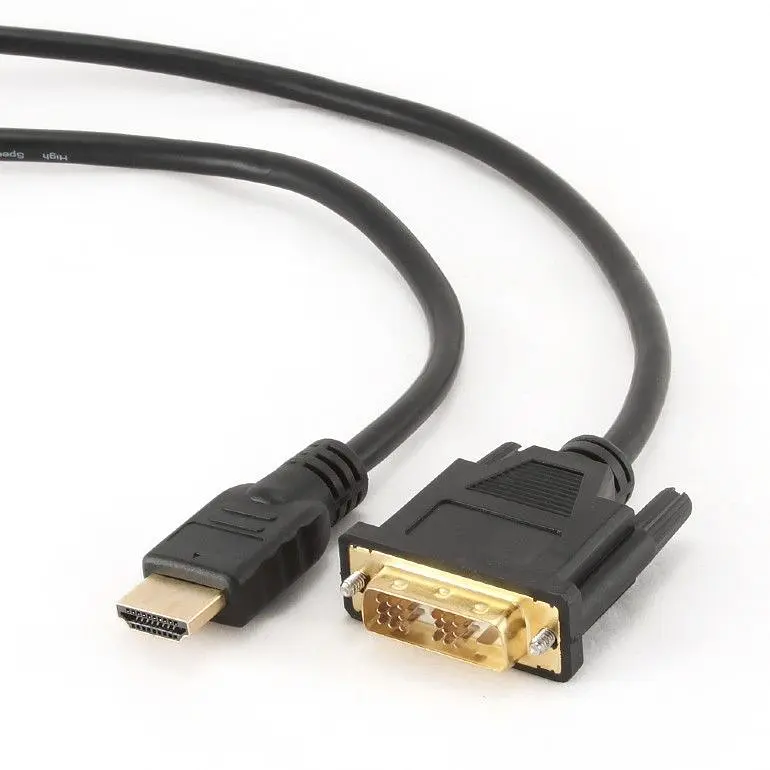 Кабель Cablexpert HDMI - DVI (M/M), 0.5 м, Black (CC-HDMI-DVI-0.5M) - фото 2