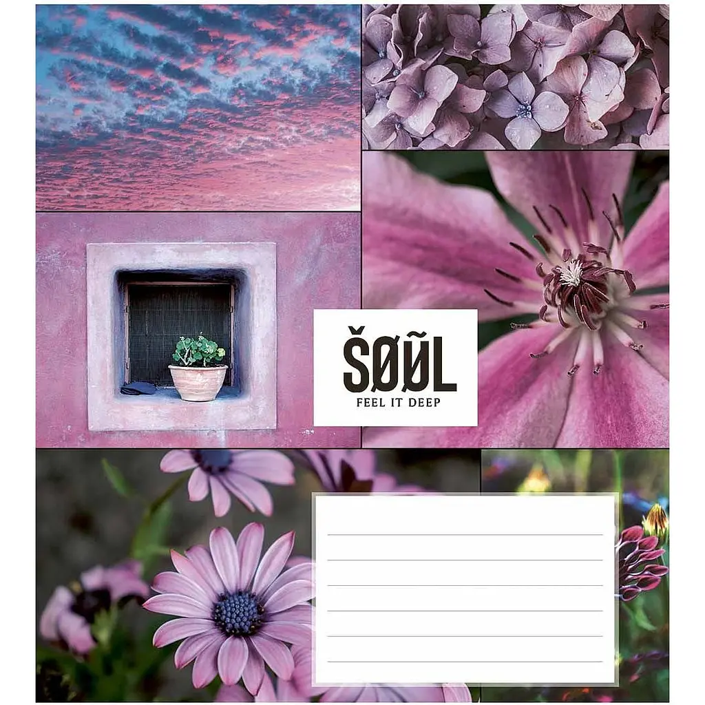 Зошит учнівський Школярик Feel your soul, у клітинку, 24 аркуші, ВД-лак, 25 шт. (024-3235K) - фото 3