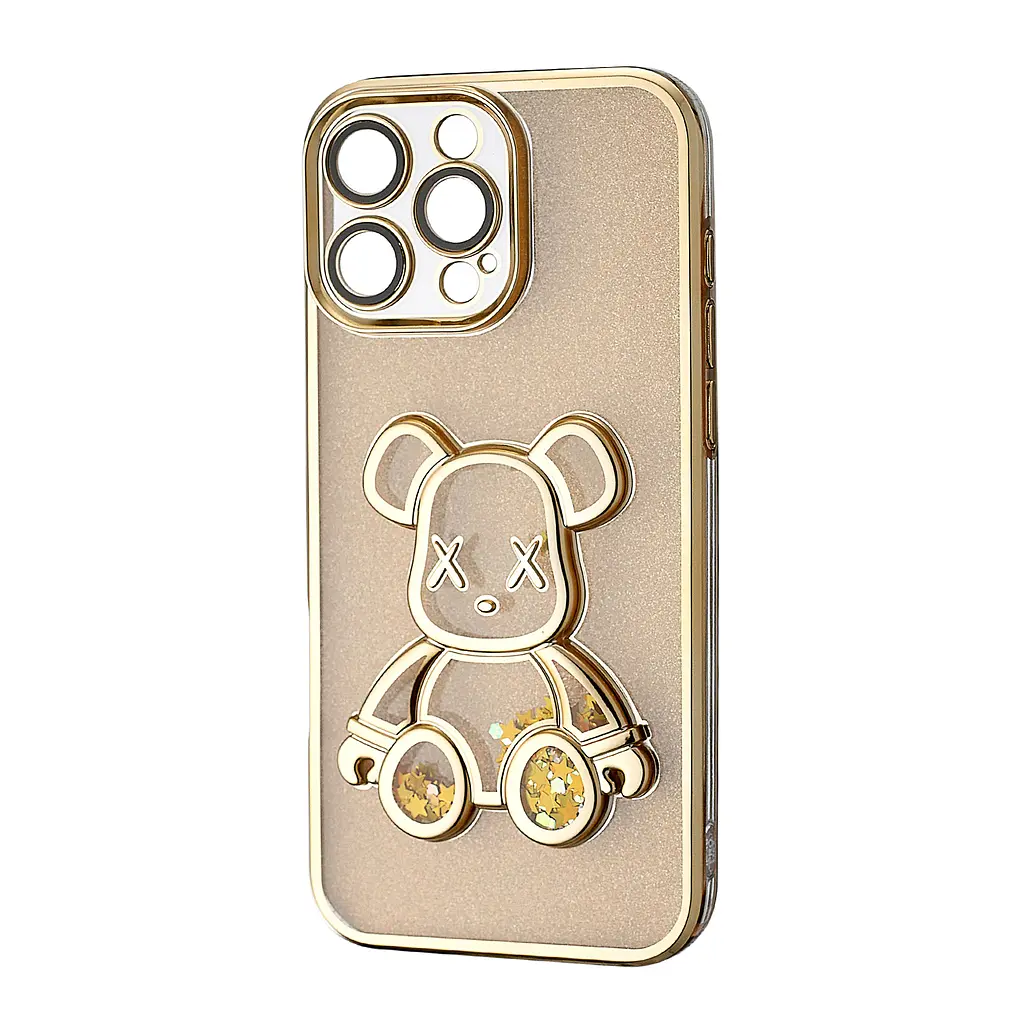 Чохол Shining Bear Case Protected Camera iPhone 16 Pro Max Gold - фото 4