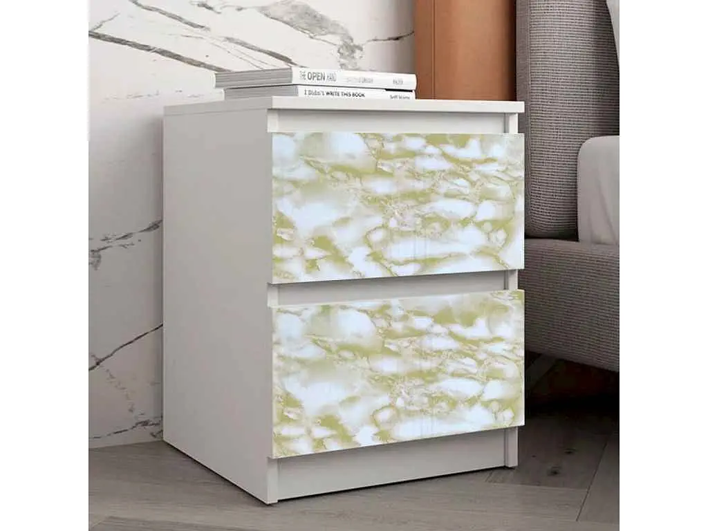 Плівка на самоклейці STICKER WALL 45см * 10м 0,07мм Жовтий мармур SW-00000816 - фото 6