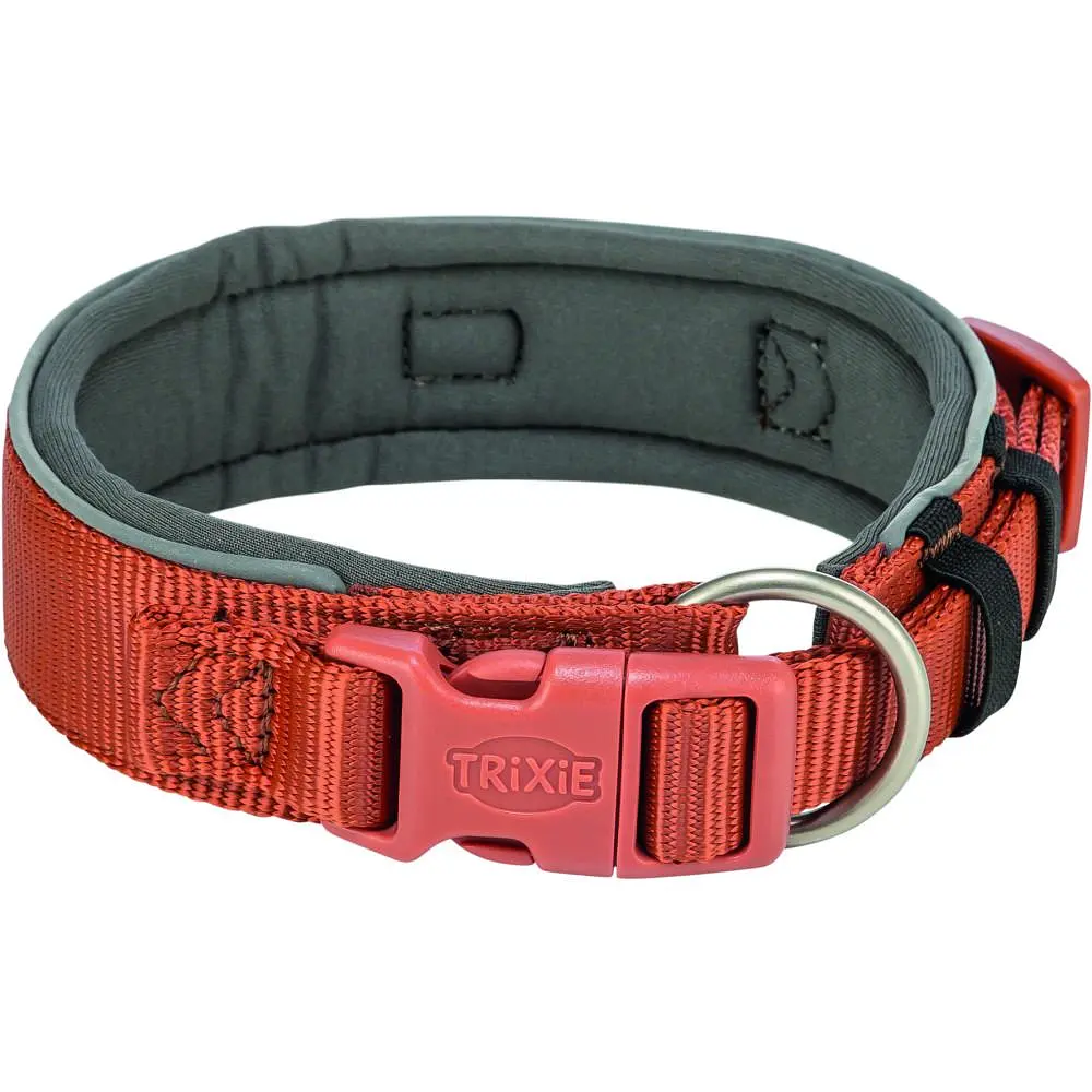 Нашийник для собак Trixie Premium екстраширокий L-XL 53-62 см 50 мм рудий-графітовий - фото 4