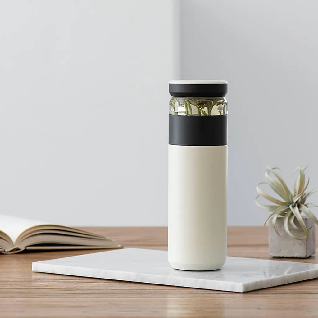 Заварювальний термос Xiaomi Fun Home Insulation Tea Cup 520ml White - фото 3