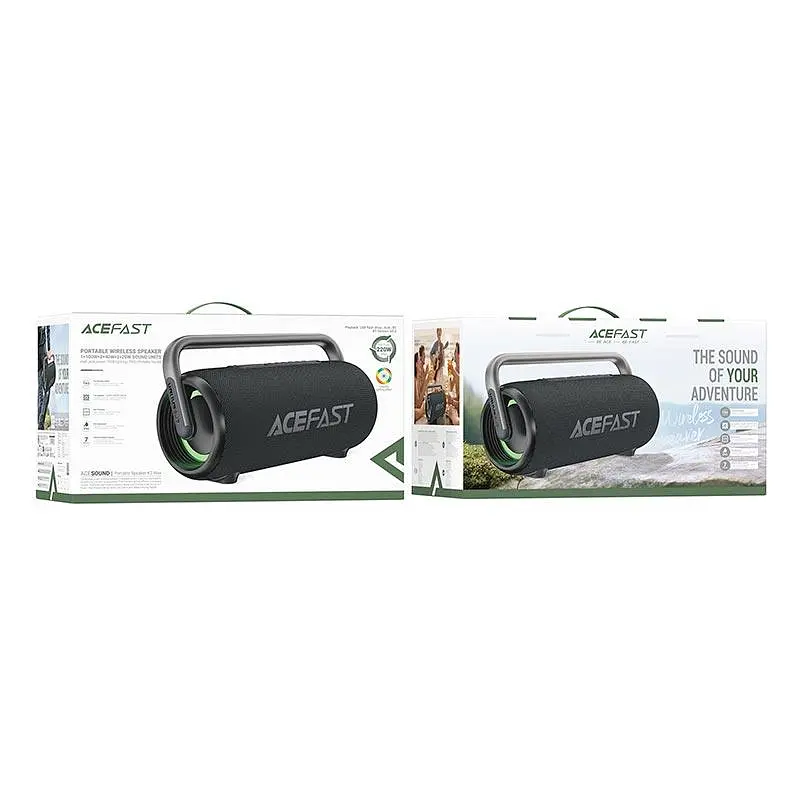 Портативна колонка - акустика бездротова ACEFAST K2 Max Portable wireless Speaker ipx6 BT5.3/USB/AUX TWS 110/220W - фото 2
