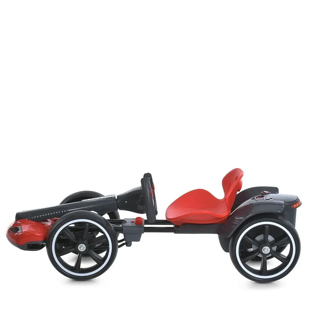 Дитячий електромобіль GO KART F1 з пультом і Bluetooth 390 Вт червоний - фото 6
