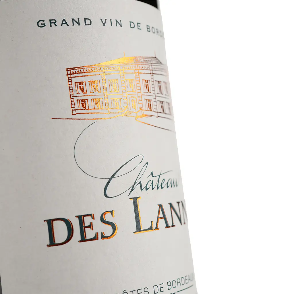 Вино Chateau Des Lannes Cotes De Bordeaux, червоне, сухе, 0,75 л - фото 3