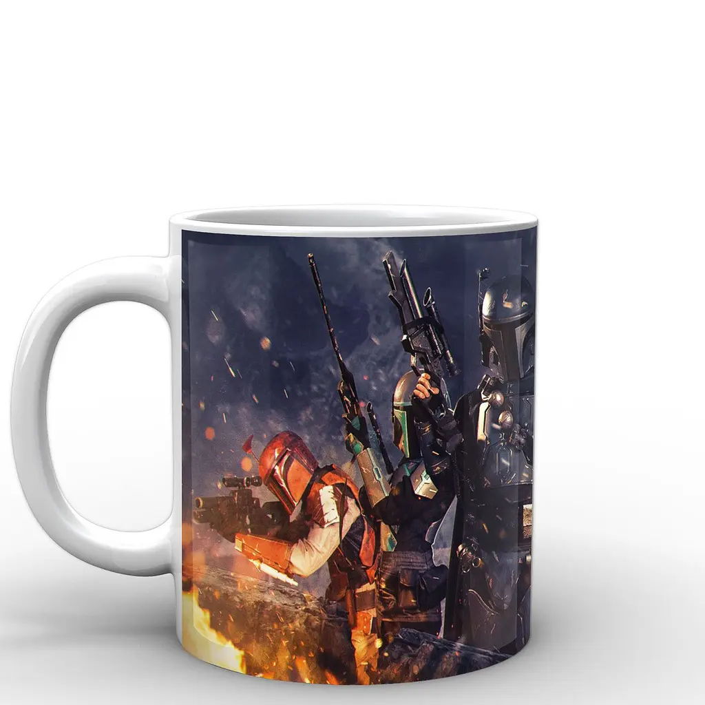 Кружка GeekLand Звездные войны Мандалорец герои Star Wars The Mandalorian TM.04.12 330 мл белая - фото 3