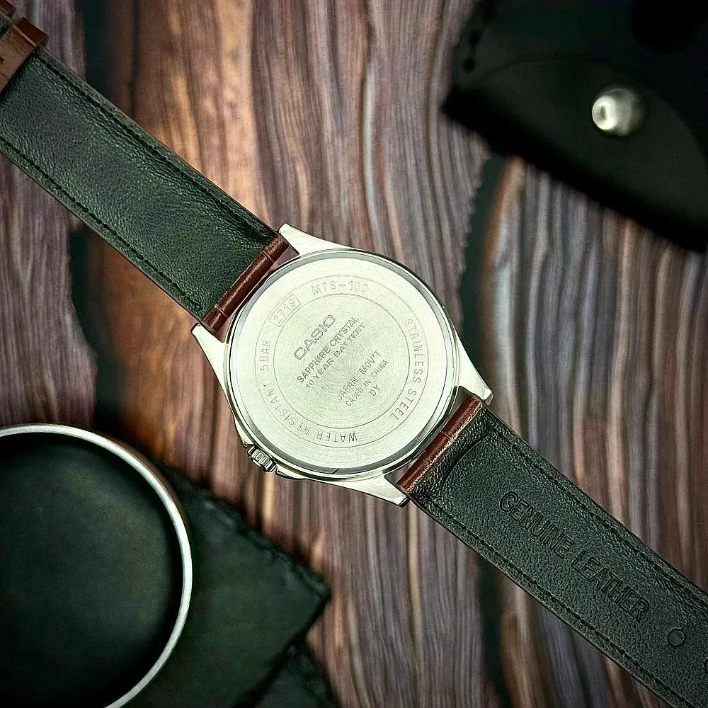Чоловічий годинник Casio MTS-100L-7A Сріблястий ( AT1141-0333 ) - фото 6
