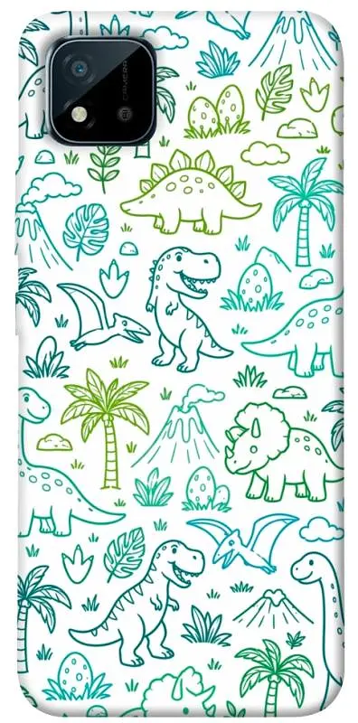 TPU чохол Demsky Dino pattern для Realme C11 (2021)