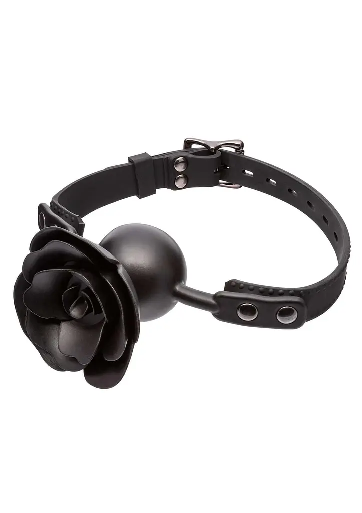 Кляп Calexotics Removable Rose (чорний) - фото 3