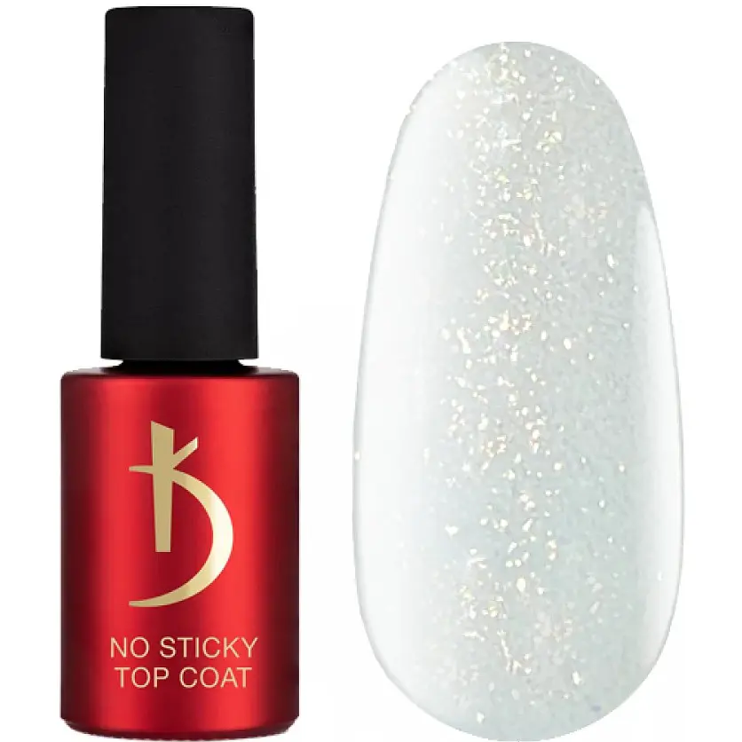 Верхнее покрытие без липкого слоя Kodi Professional No Sticky Top Coat Sparkle Gold 7 мл - фото 2