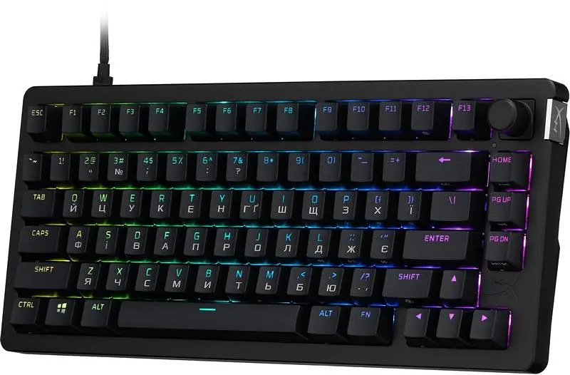 Клавіатура HyperX Alloy Rise 75 PBT Mechanical HyperX Red Black (7G7A4AA) - фото 2