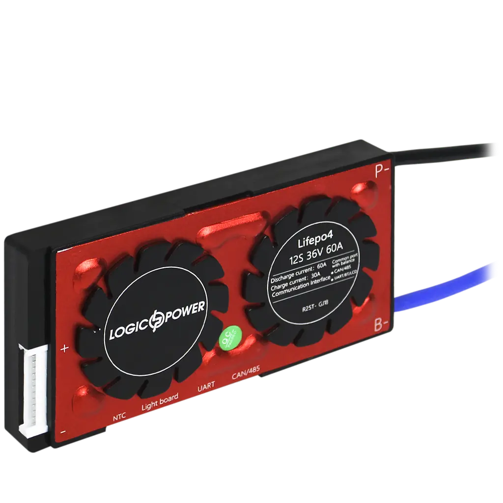 Smart BMS плата LP LiFePO4 36V 12S Dis 60 A Ch 30 A UART+RS485+CAN - фото 2