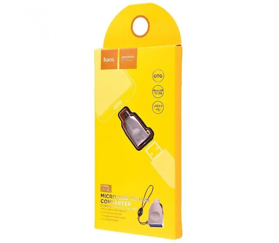 Переходник Hoco Micro USB OTG UA10 - фото 2