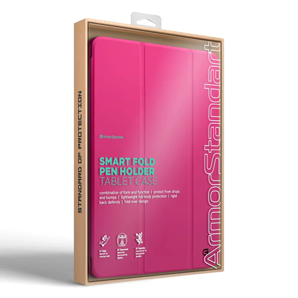 Чехол ArmorStandart Smart Fold Pen для Apple iPad Pro 11 2025/2024 Rose Red - фото 8