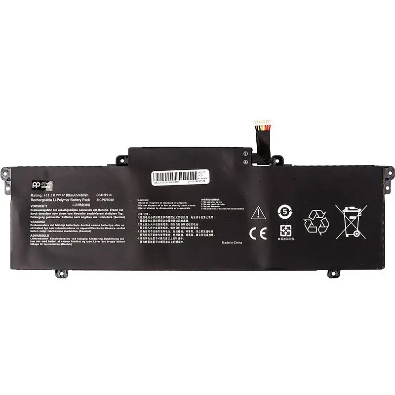 Акумулятор PowerPlant для ноутбуків ASUS ZenBook 13 (C31N1914) 11.1V 4100mAh (NB432127) - фото 2