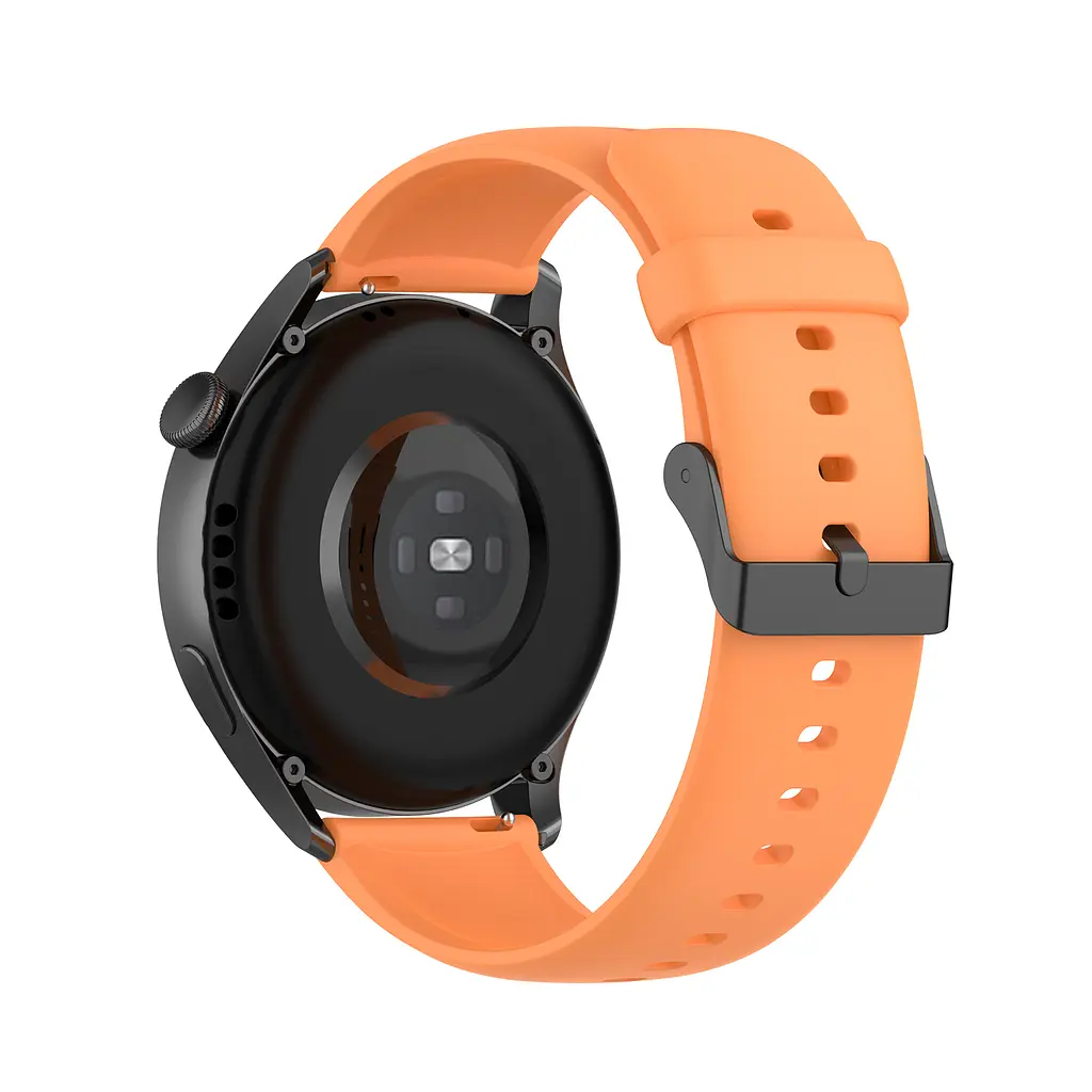 Ремінець силіконовий для смарт-годин BeWatch HW Huawei Watch 22 мм Помаранчевий (102HW03) - фото 5