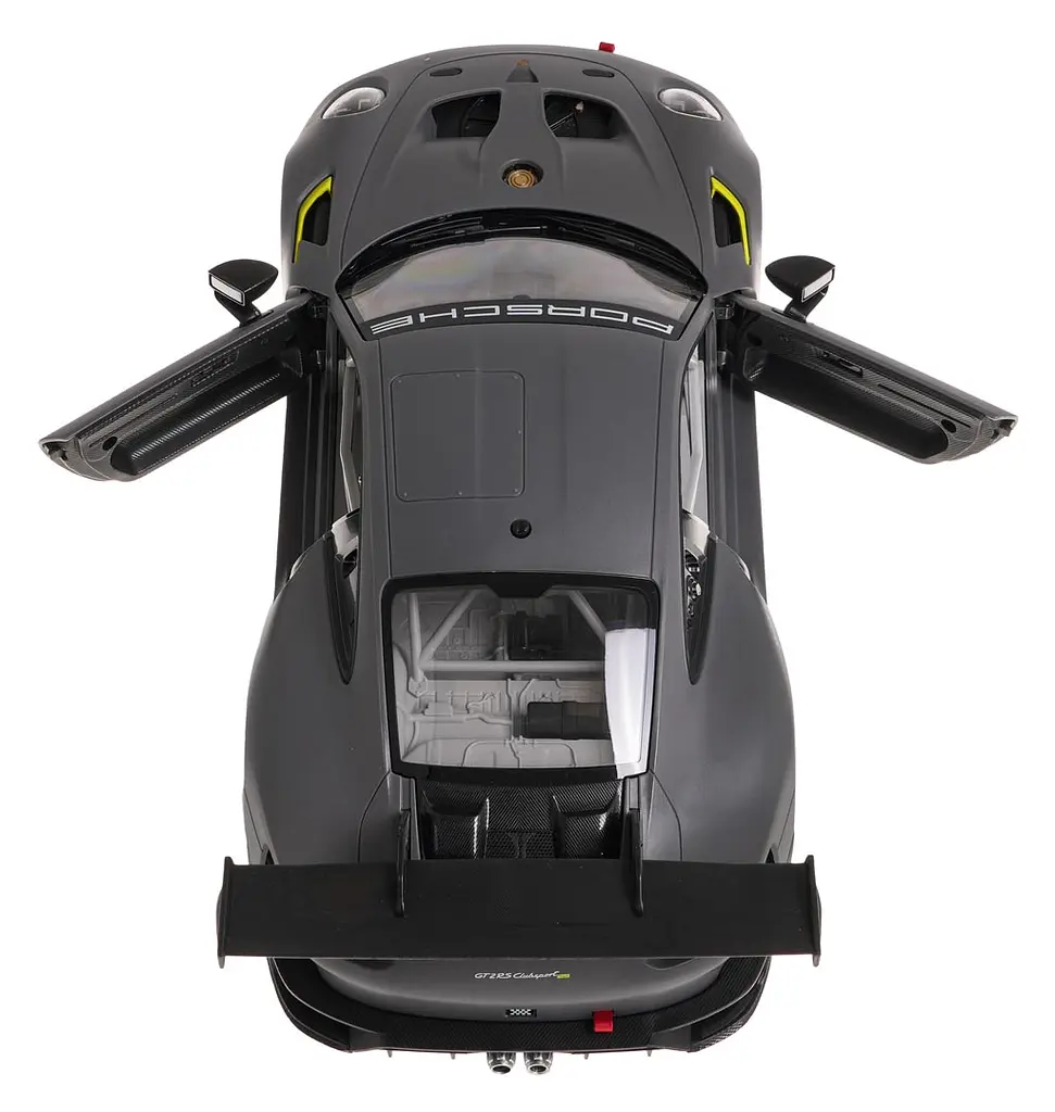 Машинка Porsche 911 GT2 RS Clubsport серый RASTAR модель 1:14 Автомобиль на дистанционном управлении + пульт - фото 5