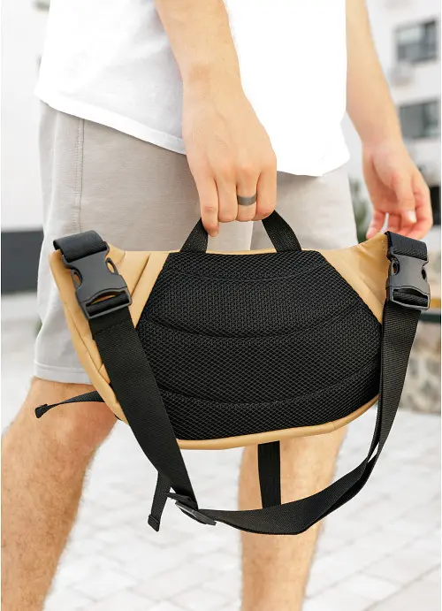 Велика чоловіча поясна сумка-бананка Sambag 38×21 см sum0027313 - фото 8