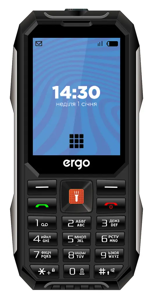 Мобільний телефон ERGO E283 Dual Sim Чорний (7199689)