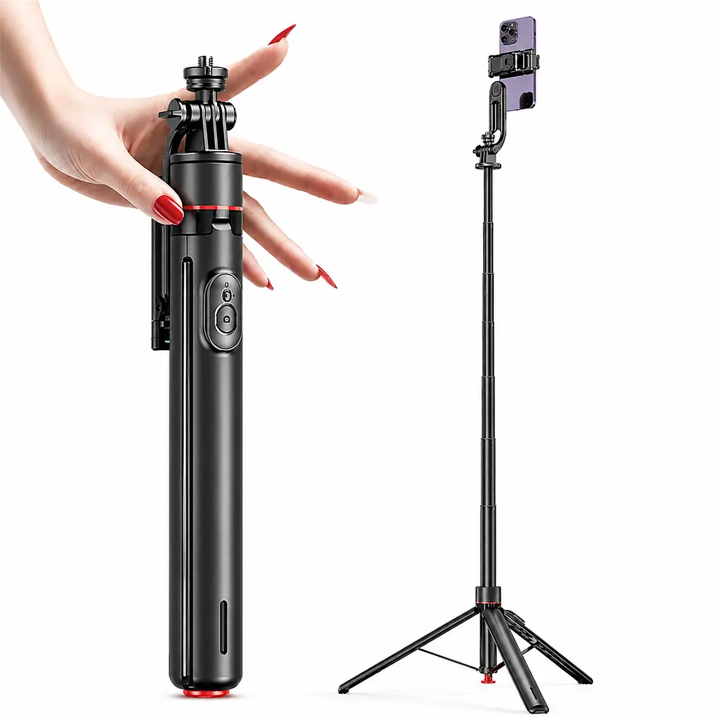 Монопод-штатив TT03 Selfie Stick 1760 мм з Bluetooth-пультом - фото 2