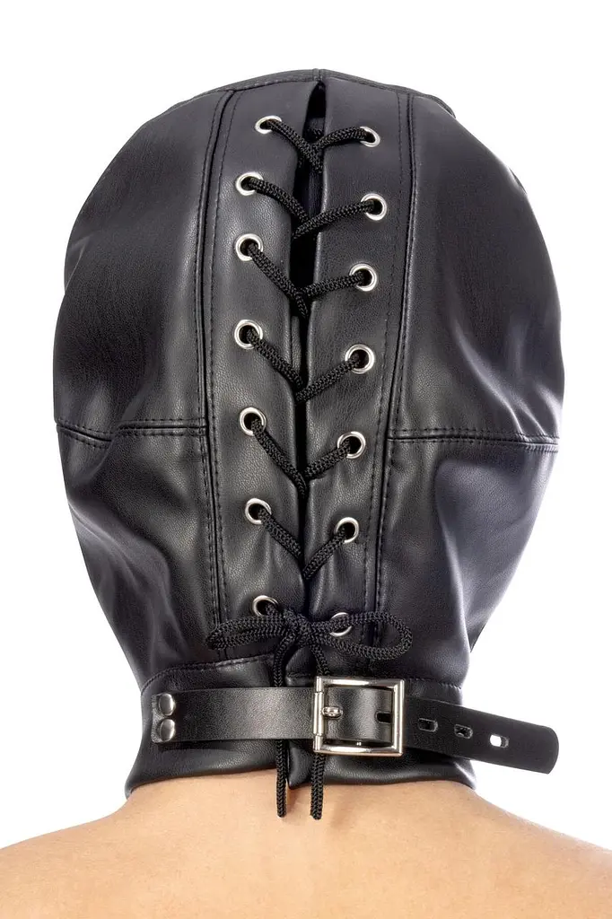 Капюшон для БДСМ Fetish Tentation Closed BDSM hood in leatherette - фото 2