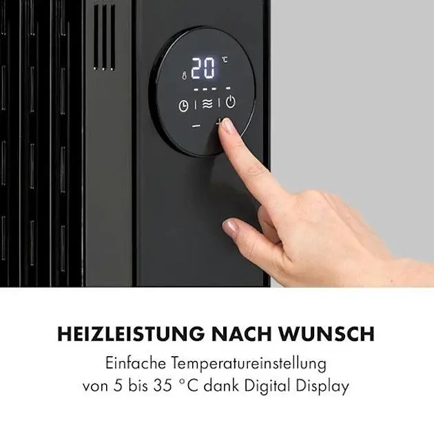 Масляный обогреватель Klarstein Thermaxx Heatstream 2500 Вт (10035109) - фото 3