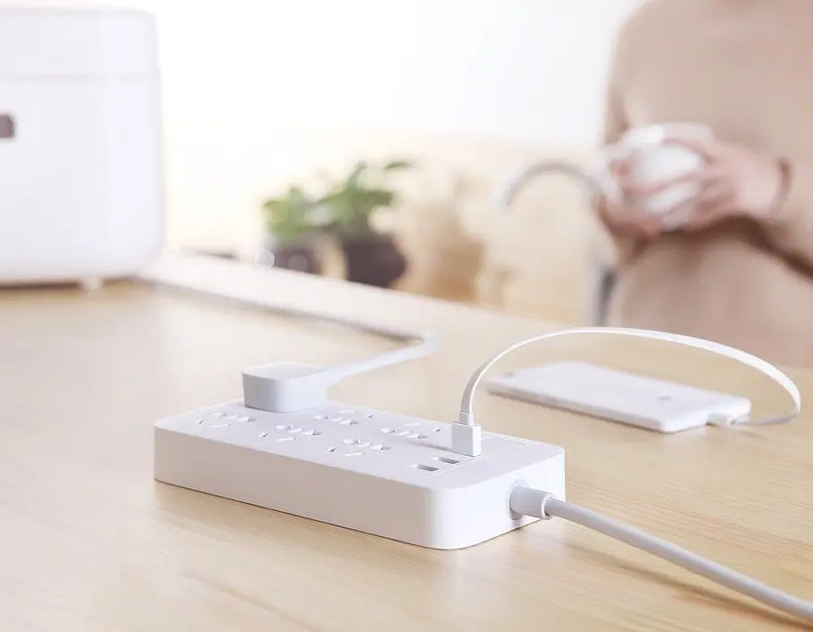 Подовжувач MiJia Power Strip CXB6-1QM (6 х розеток 3 х USB) White China Edition - фото 3