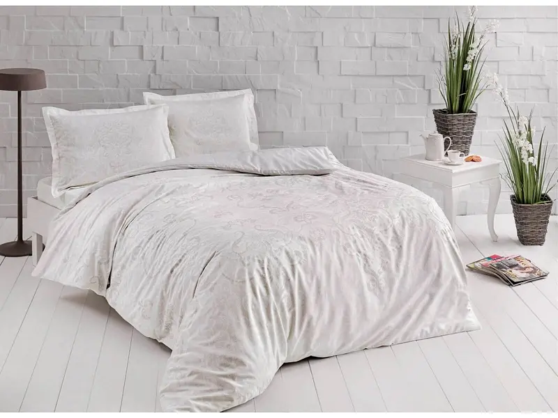 Комплект постільної білизни Castillo Cream Сімейний Tac pbe0041116 - фото 2