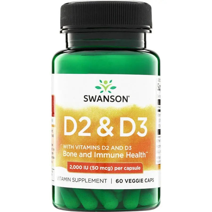 Комплекс вітамінів Swanson Vitamin D2 and D3 Complex 60 вегакапсул