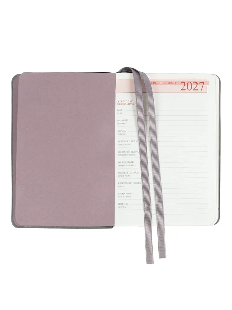 Щоденник 2027 А6 LEO Planner Binario датований ліловий (252792) - фото 5