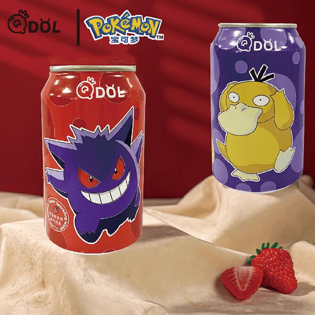 Газований напій Qdol Pokemon Strawberry Gengar 330мл - фото 4