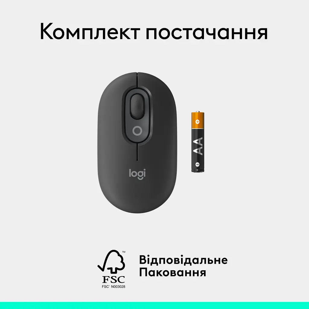 Мишка Logitech POP Mouse With Emoji Bluetooth Graphite (910-007412) - фото 9