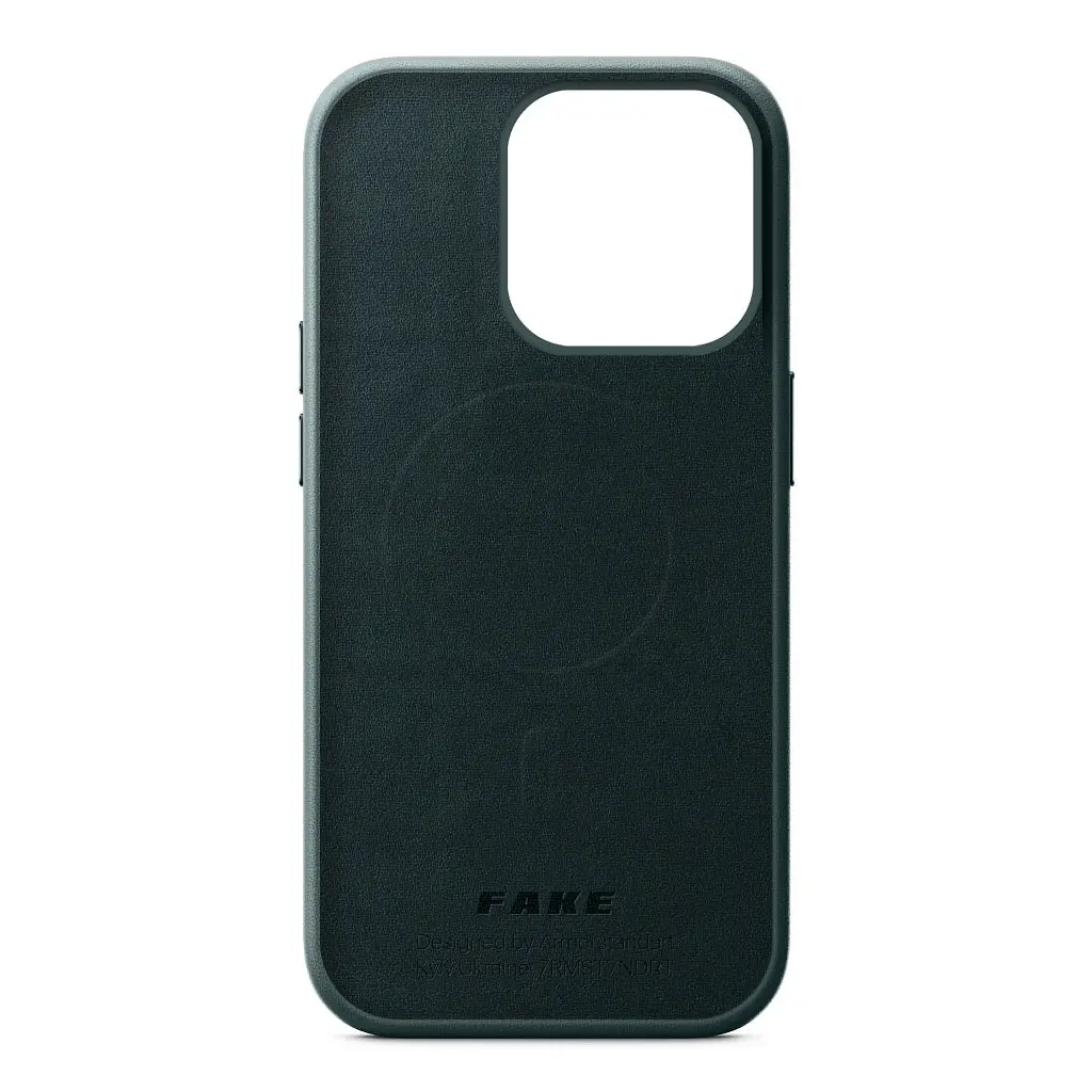 Чохол до мобільного телефона Armorstandart FAKE Leather Case Apple iPhone 14 Pro Shirt Green (ARM64399) - фото 2