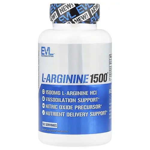 Аргинин L-Arginine 1,500 mg 100 капсул Evlution Nutrition vit0006565