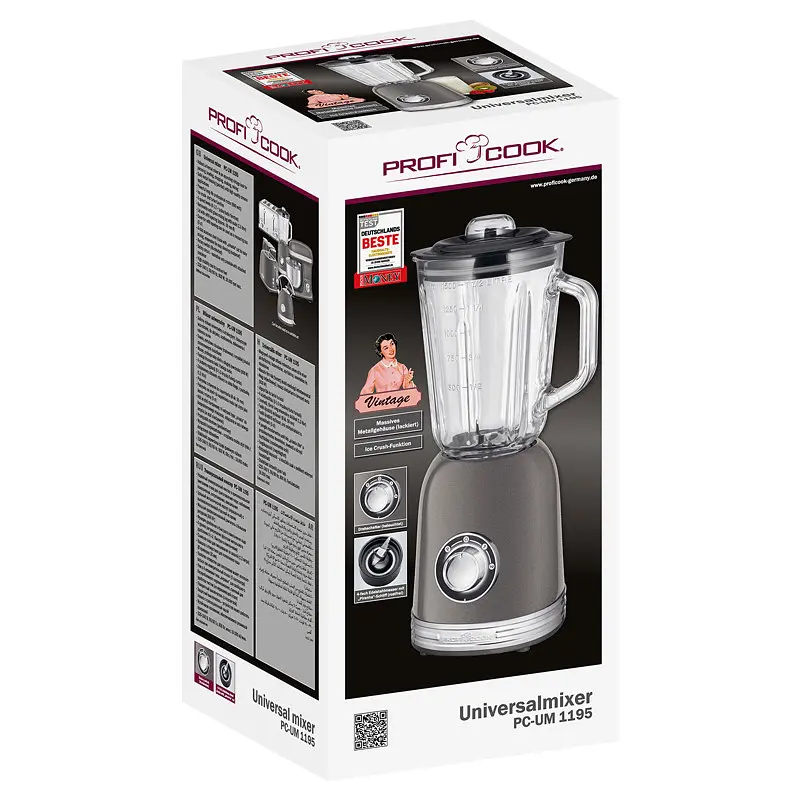 Блендер Profi Cook PC-UM 1195 Anthracite - фото 3