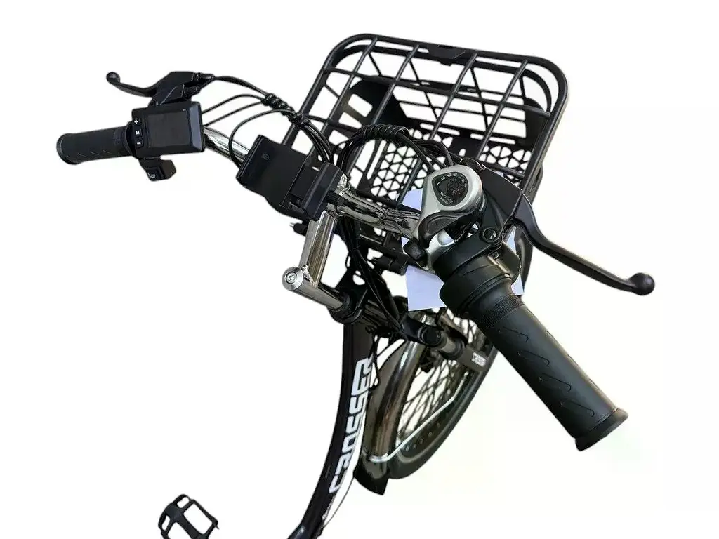 Електровелосипед Crosser E-LIT 26 дюймів (500W/48V/20Ah) з кошиком Чорний - фото 4