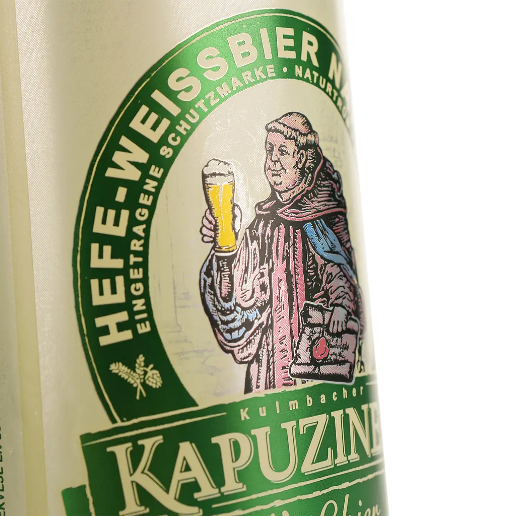Пиво Kapuziner Wessbier, светлое, нефильтрованное, 5,4%, ж/б, 0,5 л - фото 3