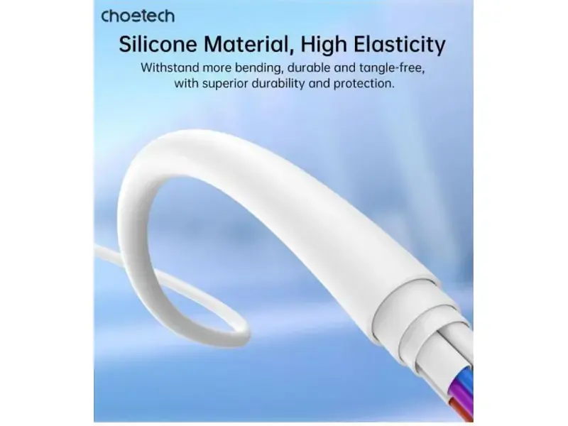 Кабель Lightning Choetech USB 2.0 AM to Lightning 1.0m 2.4A white (XAL-0003-WH-V2) - фото 9