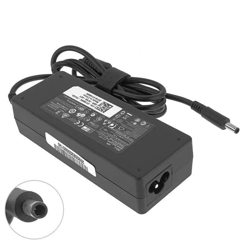 Блок живлення для ноутбука Dell 19.5V, 4.62A, 90W, 4.5x3.0-PIN, black (без кабеля !) - фото 2