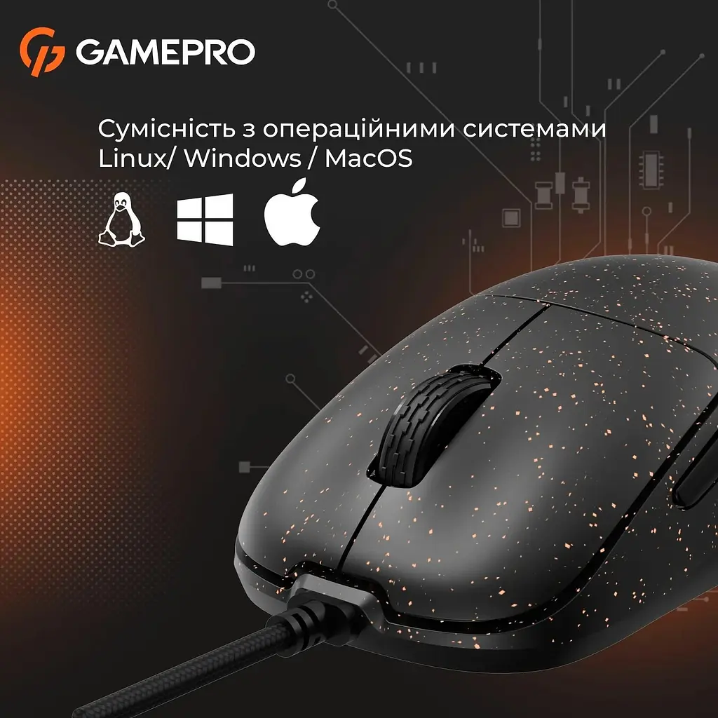 Миша GamePro GM690D Black/Orange [126086] - фото 12