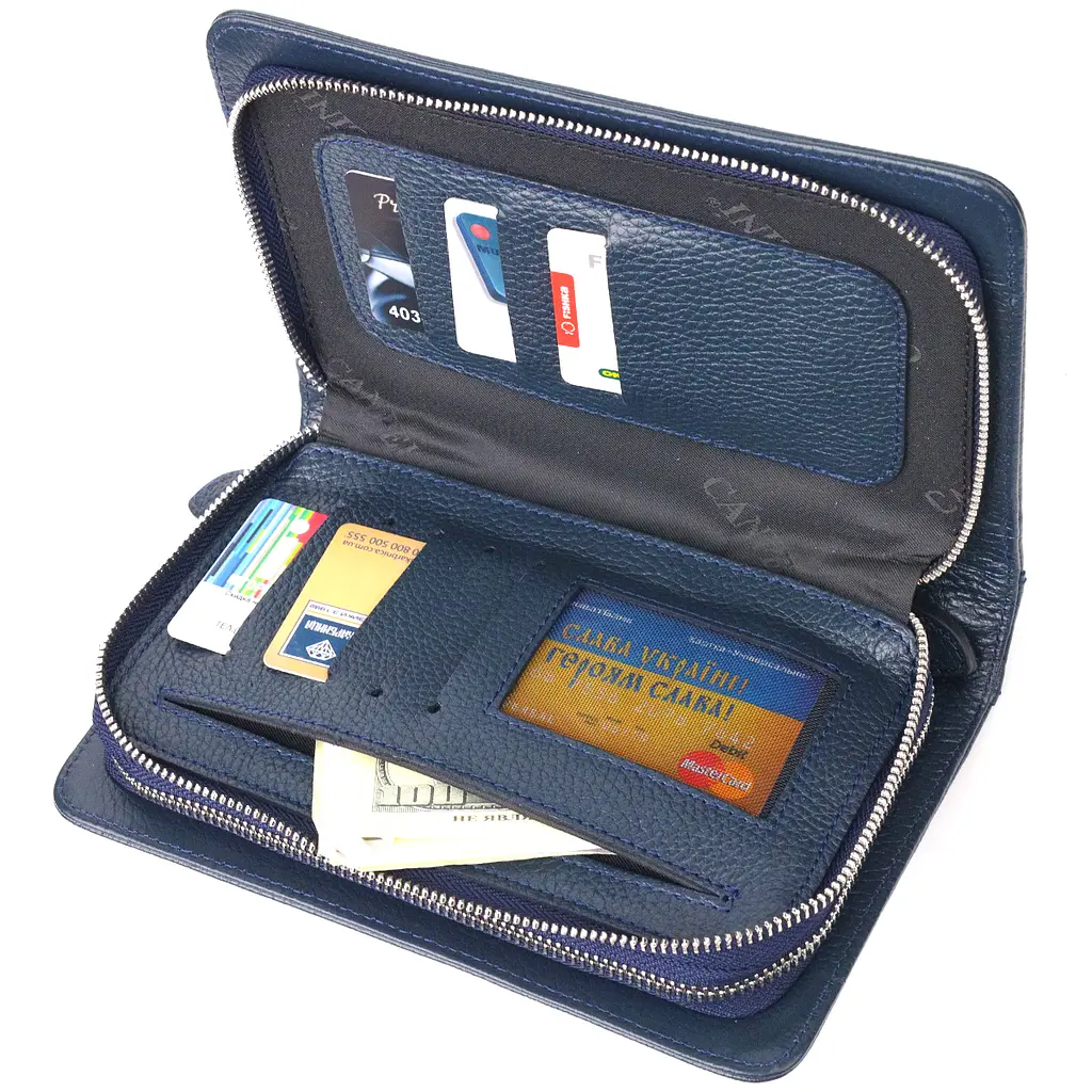 Чоловіча шкіряна барсетка Canpellini 21,5х13,5х4 см sum0022447 - фото 5