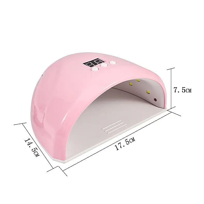 Лампа для сушіння нігтів манікюру та педикюру Beauty Nail Led Lamp 258FD компактна з UV світлом на 36w - фото 7