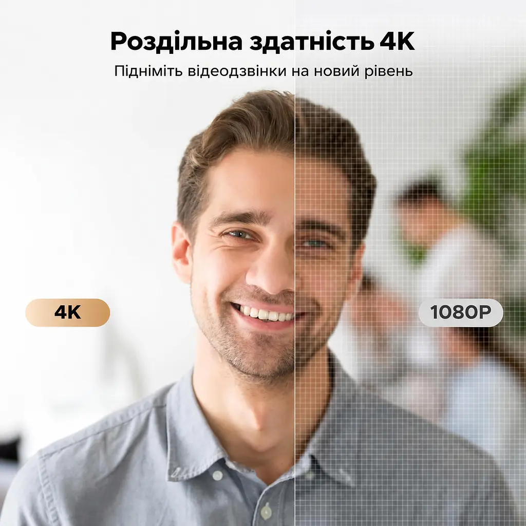 Вебкамера UGREEN CM831 USB-A 4K 30 кадрів/с і 1080p 60 кадрів/с для 4K (65381) - фото 10