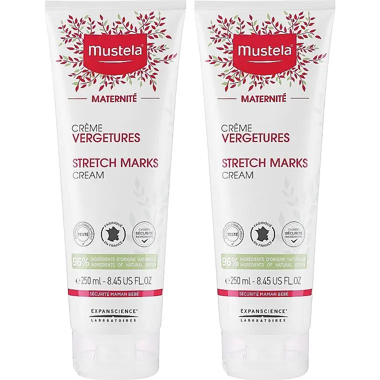 Набір кремів від розтяжок Mustela Maternidad Stretch Marks Prevention Cream 2х250 мл - фото 2