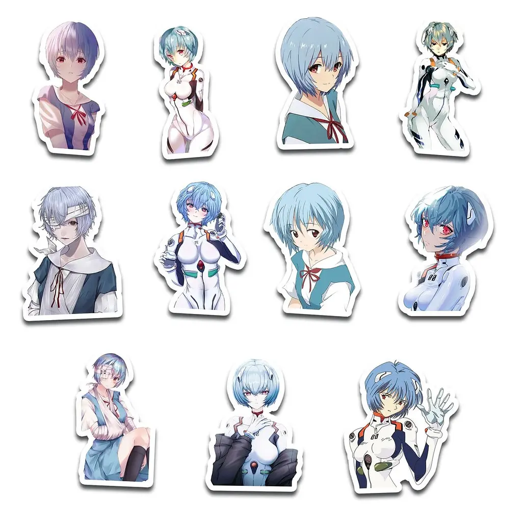 Стикерпак GeekLand Evangelion Ayanami Rei 45 штук (SP AR 01) - фото 5