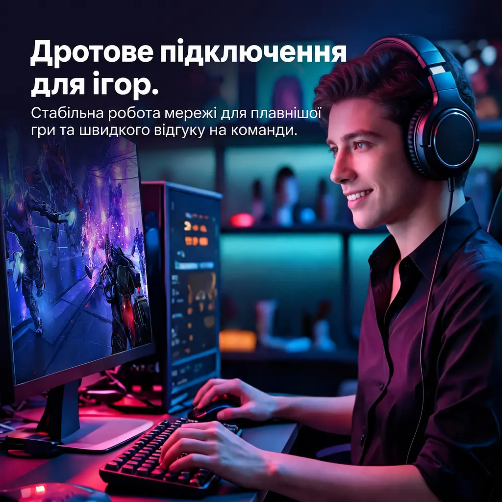 Мережевий кабель Ethernet Vention 1,5 м патч-корд RJ45 штекер на RJ45 штекер Cat8 до 40 Гбіт/с смуга пропускання 2000 МГц з подвійним екрануванням S/FTP з гнучкою оболонкою чорний (IKRBG) - фото 14