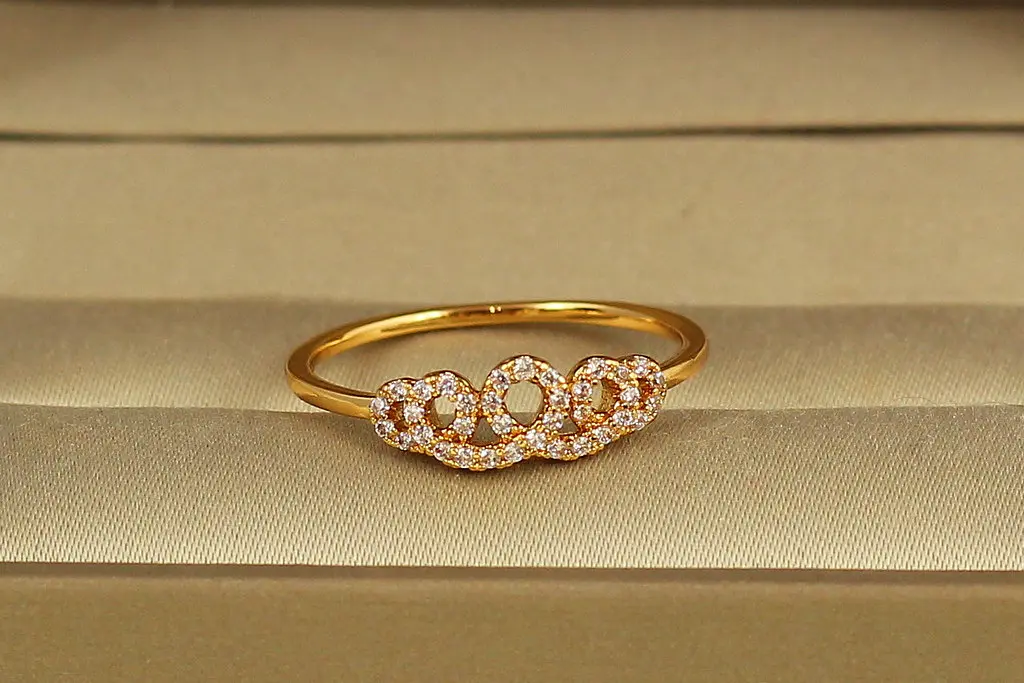 Кільце Xuping Jewelry Сяюча петля р 17 золотисте