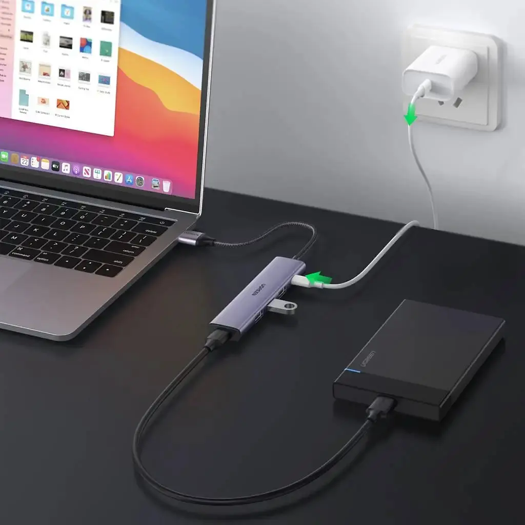 Концентратор Ugreen USB 3.0 to 4xUSB 3.0 CM473 (20805) - фото 4