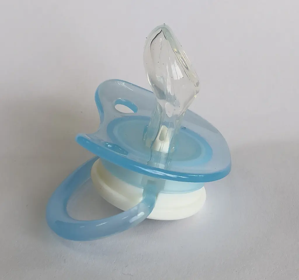Пустышка силиконовая Lindo, анатомическая, 0-6 мес., голубой (А 32/0-6 гол) - фото 2