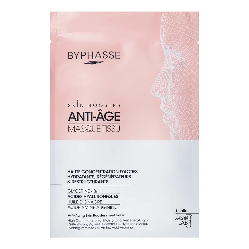 Антивозрастная тканевая маска Byphasse Anti-Aging Skin Booster Sheet Mask, 18 мл - фото 2